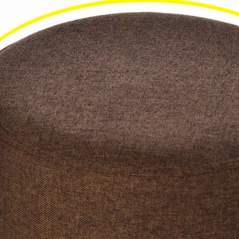 Color Panel Ottoman Removable and Washable Slipcover Modern Cotton Linen Ottoman