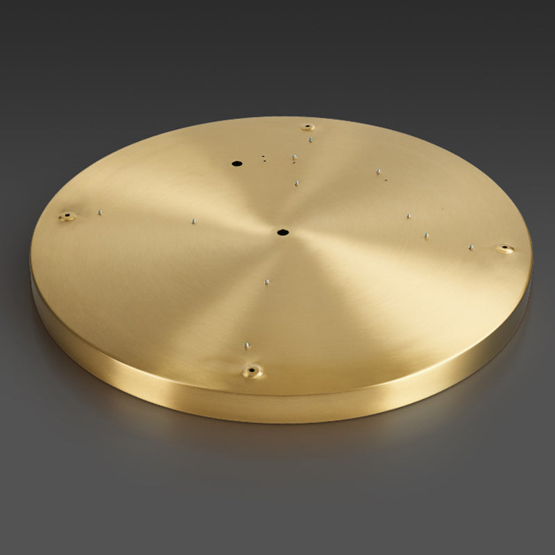 Modern Flush Light Round Ceiling Lighting with Brass and Acrylic for Bedroom