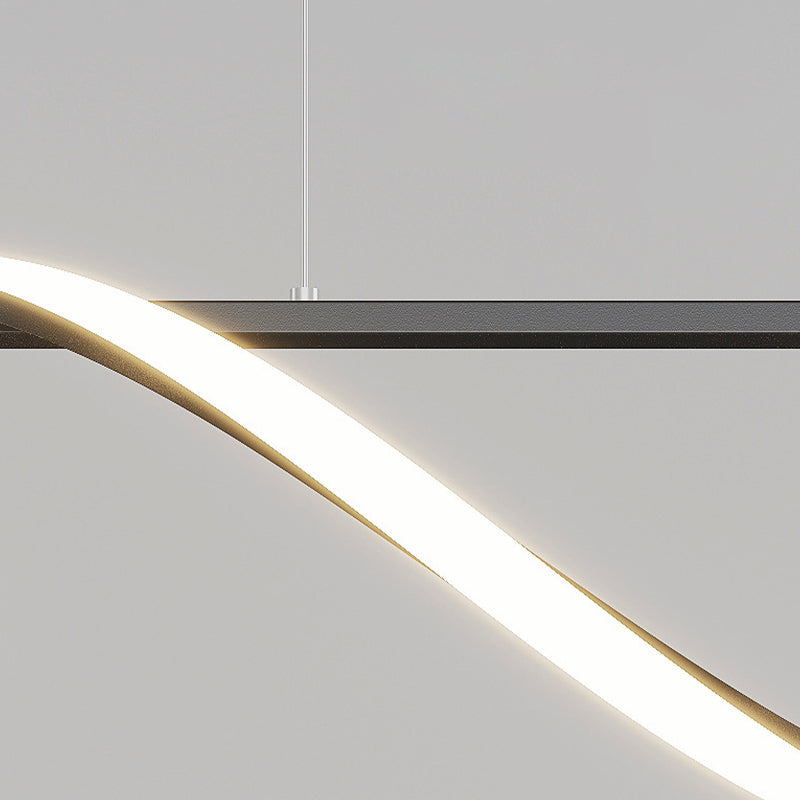 LED Island Light Modern Island Hanging Light with Acrylic Shade for Living Room