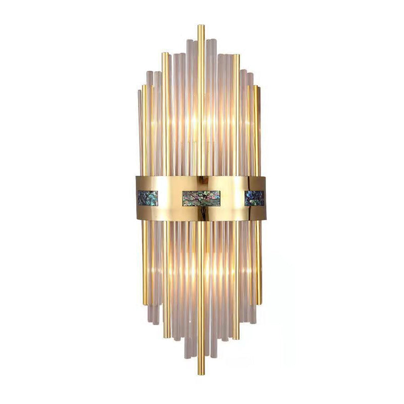 2-Light Geometric Sconce Light Modern Crystal Sconce Light Fixture