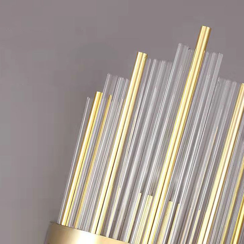 2-Light Geometric Sconce Light Modern Crystal Sconce Light Fixture