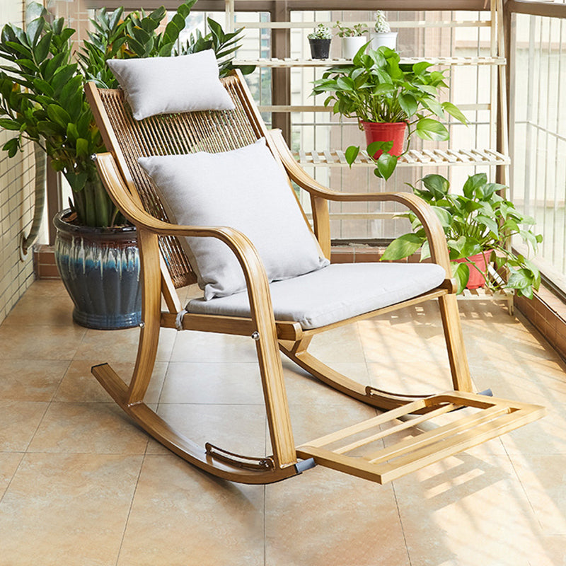 Modern Wicker Rocker Chair Metal Frame Rocker Chair for Outdoor