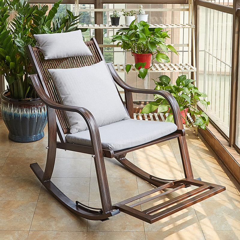 Modern Wicker Rocker Chair Metal Frame Rocker Chair for Outdoor