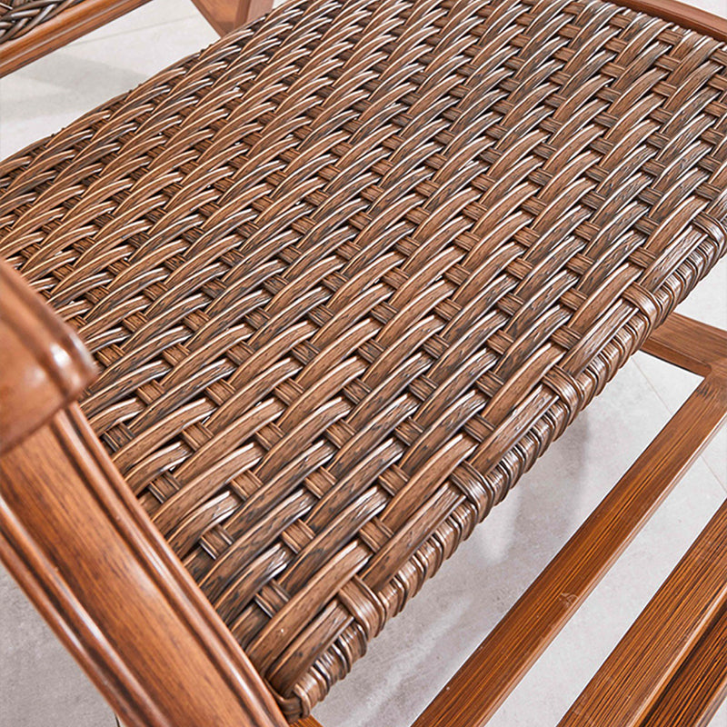 Modern Wicker Rocker Chair Metal Frame Rocker Chair for Outdoor