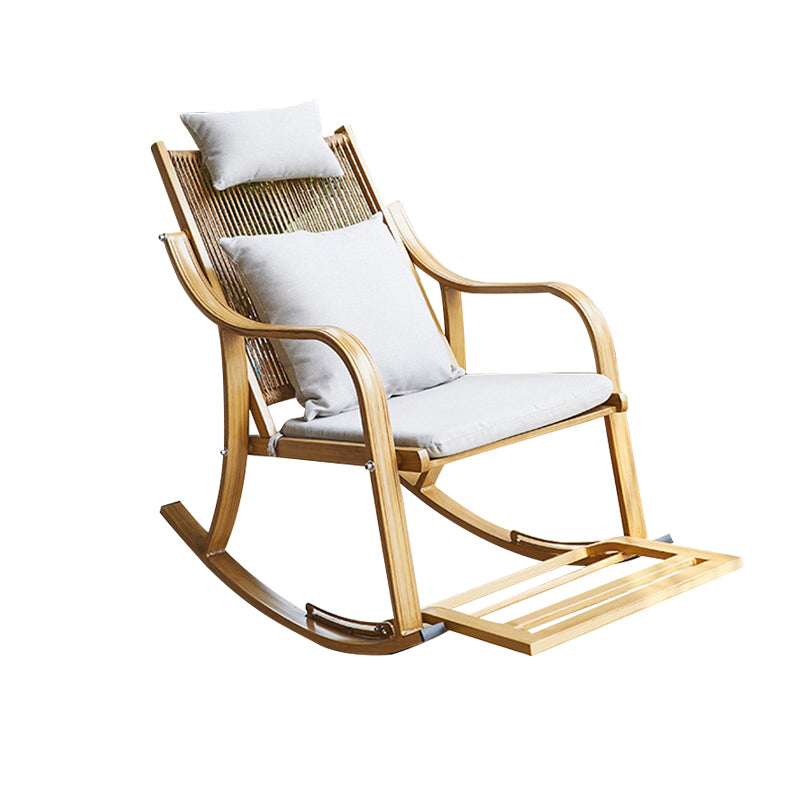 Modern Wicker Rocker Chair Metal Frame Rocker Chair for Outdoor