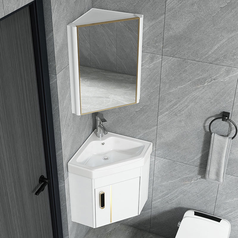Creative Sink Vanity Wall Mount Triangular Wall Mount Vanity Cabinet