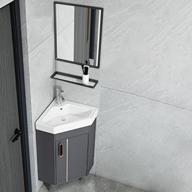 Creative Sink Vanity Wall Mount Triangular Wall Mount Vanity Cabinet