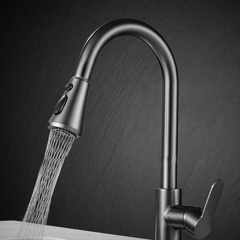 Modern Pull down Kitchen Faucet Sprayer with Handle and Supply Lines Bar Faucet