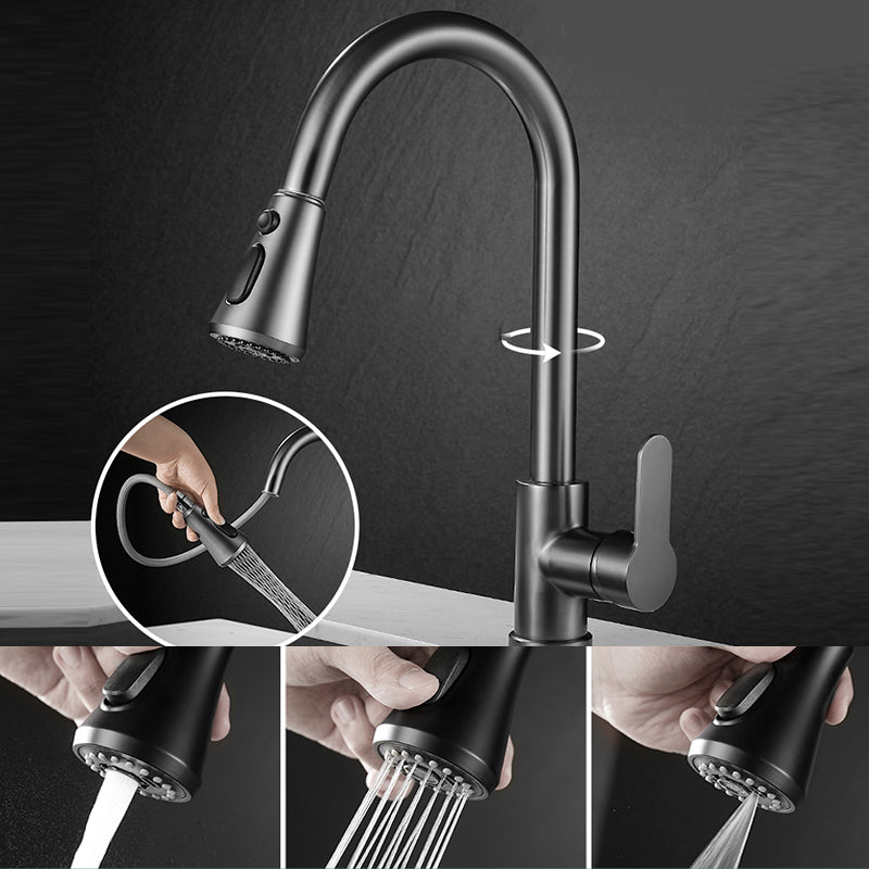 Modern Pull down Kitchen Faucet Sprayer with Handle and Supply Lines Bar Faucet