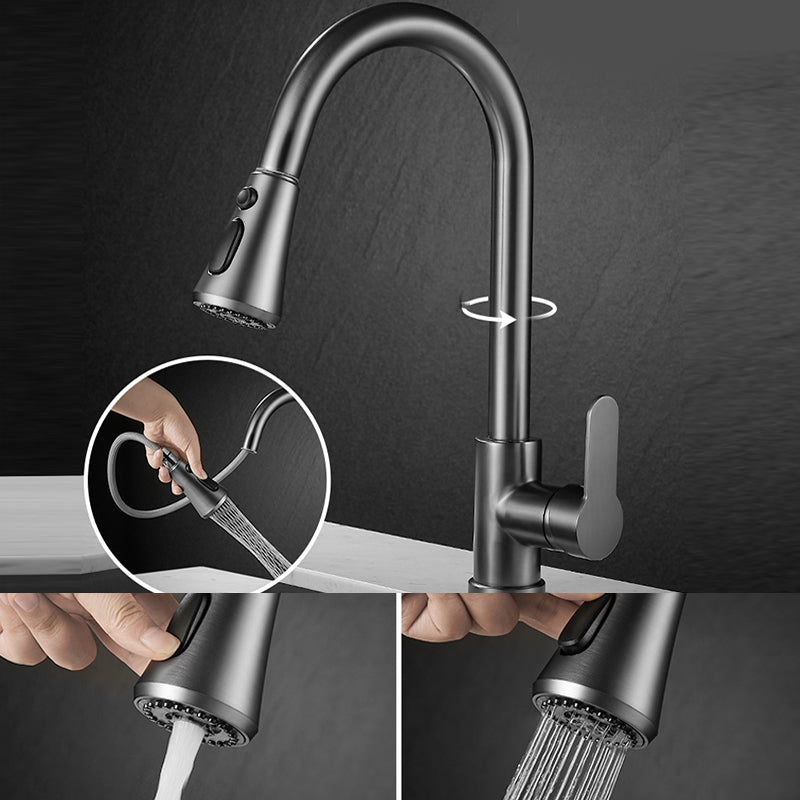 Modern Pull down Kitchen Faucet Sprayer with Handle and Supply Lines Bar Faucet