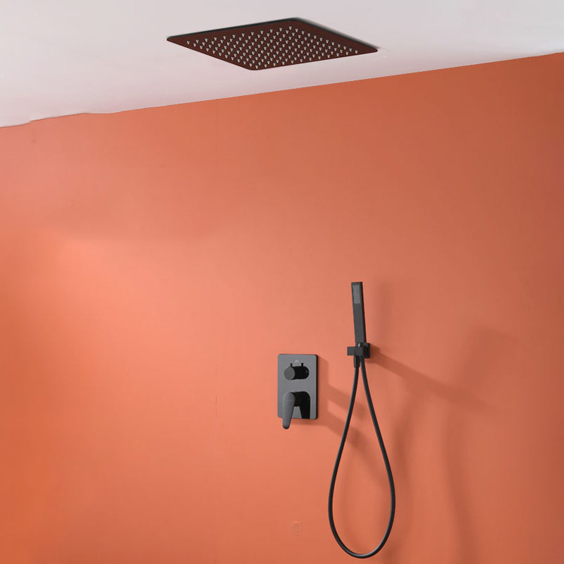 Modern Style Shower System Spot Resist Copper Wall Mounted Shower System