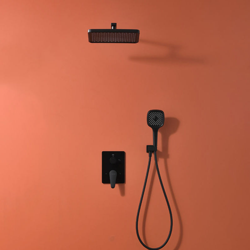 Modern Style Shower System Spot Resist Copper Wall Mounted Shower System