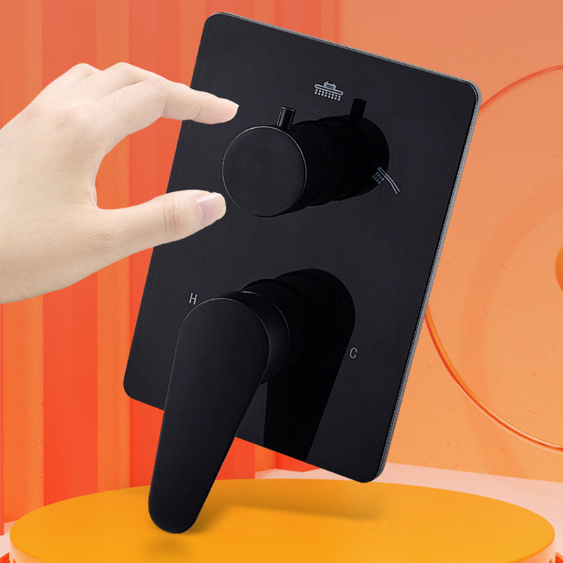 Modern Style Shower System Spot Resist Copper Wall Mounted Shower System