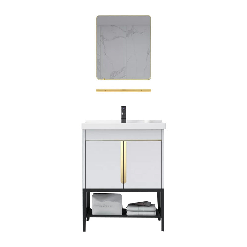 Modern Stainless Steel Bathroom Sink Vanity Faucet Included Vanity Sink