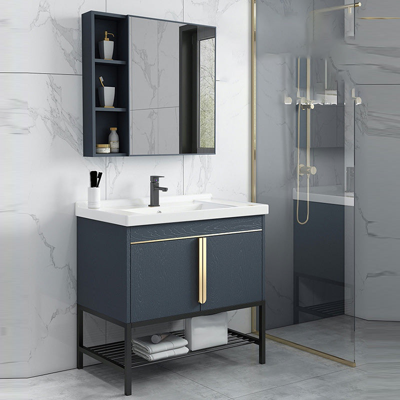 Modern Stainless Steel Bathroom Sink Vanity Faucet Included Vanity Sink
