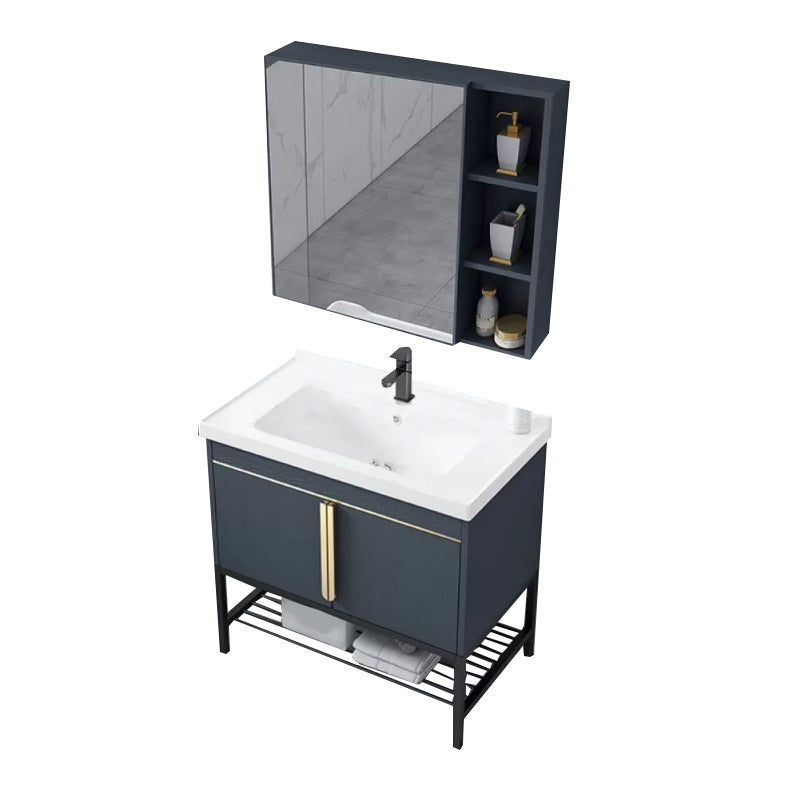 Modern Stainless Steel Bathroom Sink Vanity Faucet Included Vanity Sink
