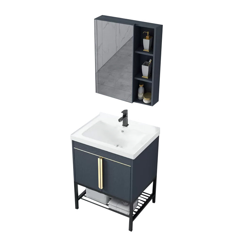 Modern Stainless Steel Bathroom Sink Vanity Faucet Included Vanity Sink