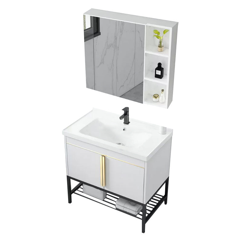Modern Stainless Steel Bathroom Sink Vanity Faucet Included Vanity Sink