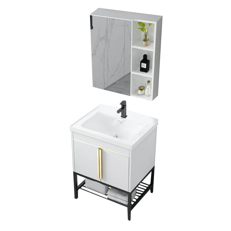 Modern Stainless Steel Bathroom Sink Vanity Faucet Included Vanity Sink