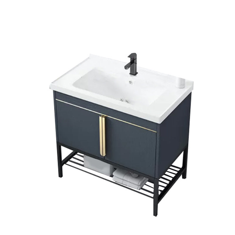 Modern Stainless Steel Bathroom Sink Vanity Faucet Included Vanity Sink