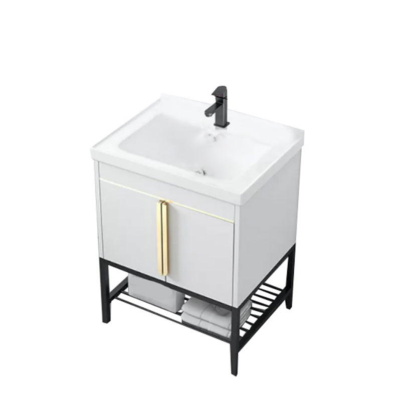 Modern Stainless Steel Bathroom Sink Vanity Faucet Included Vanity Sink