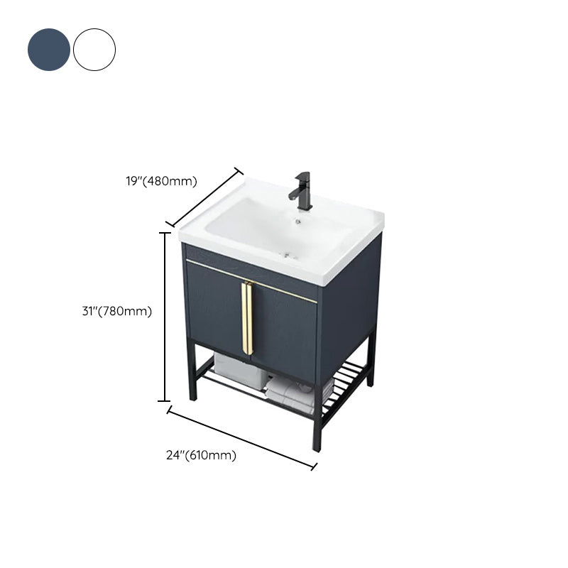 Modern Stainless Steel Bathroom Sink Vanity Faucet Included Vanity Sink