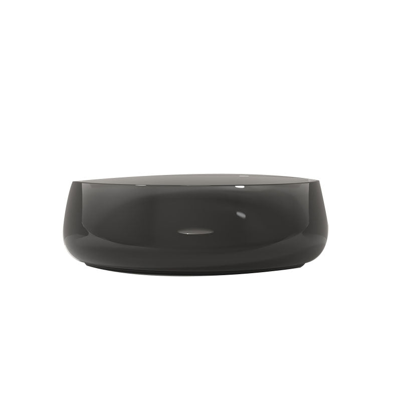 Modern Vessel Bathroom Sink Round with Pop-Up Drain Vessel Sink(Not Included Faucet)