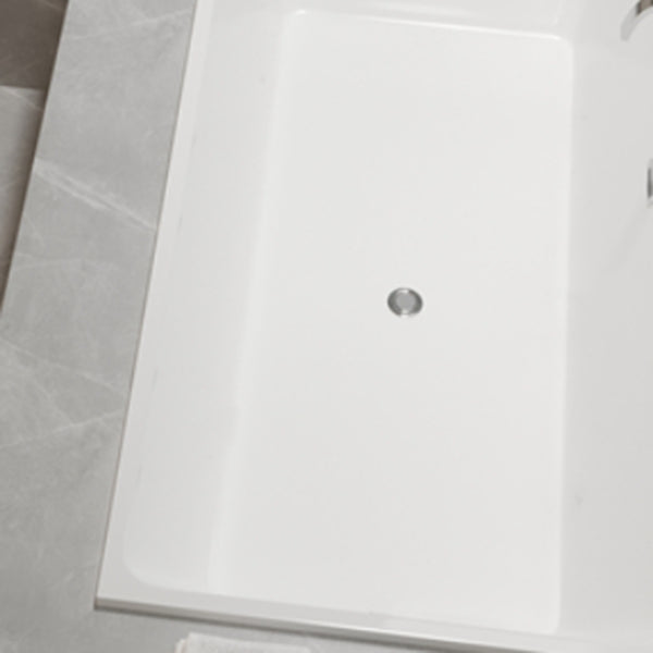 Modern Rectangle Acrylic Embedded Bathtub with Drain Bath Tub