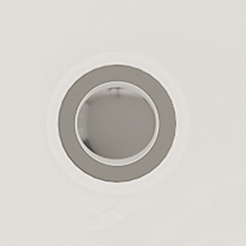 Contemporary White Acrylic Oval Bathtub Soaking Freestanding Tub