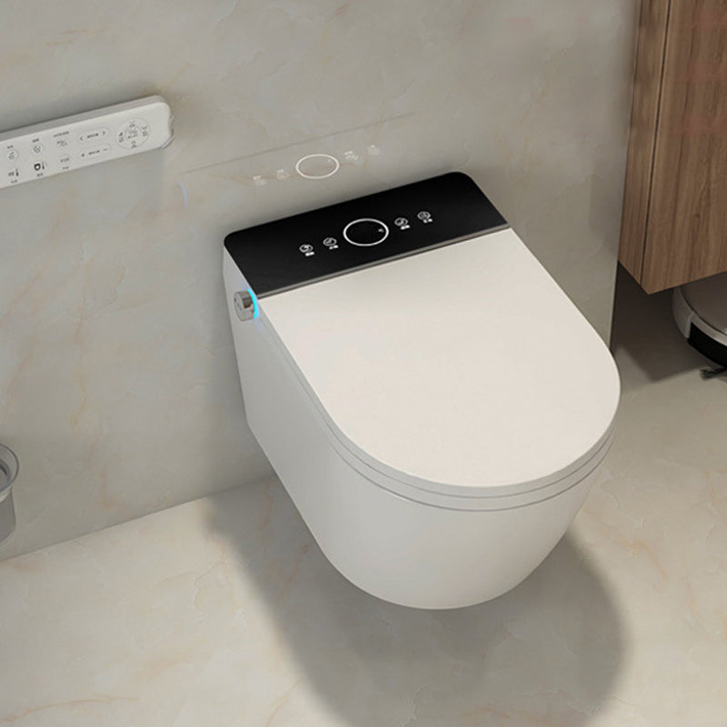 Wall Mount All-In-One Toilet Bowl Contemporary Flush Toilet for Washroom