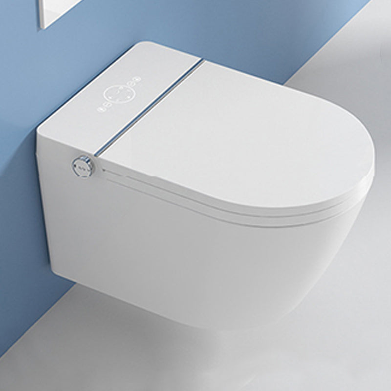 Wall Mount All-In-One Toilet Bowl Contemporary Flush Toilet for Washroom