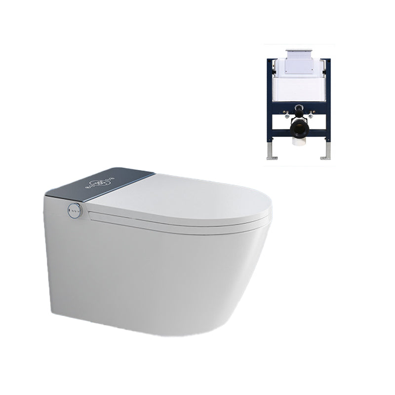 Wall Mount All-In-One Toilet Bowl Contemporary Flush Toilet for Washroom