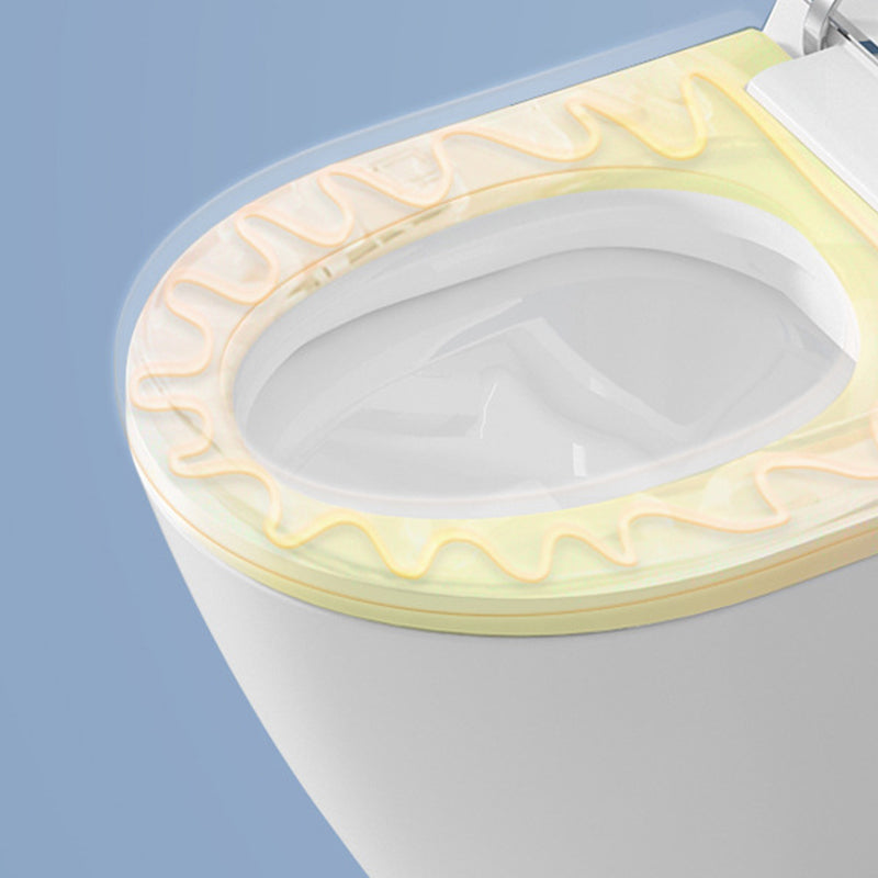 Wall Mount All-In-One Toilet Bowl Contemporary Flush Toilet for Washroom