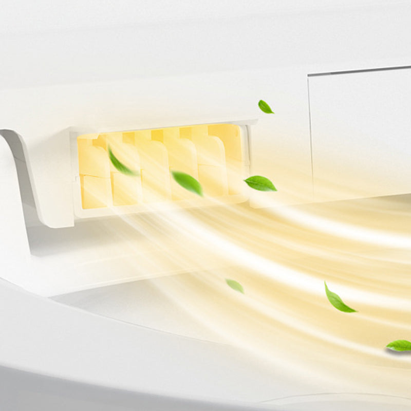 Wall Mount All-In-One Toilet Bowl Contemporary Flush Toilet for Washroom