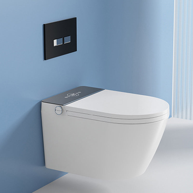 Wall Mount All-In-One Toilet Bowl Contemporary Flush Toilet for Washroom