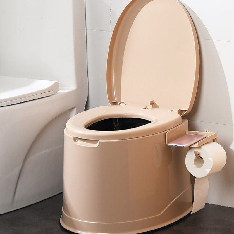Floor Mounted All-In-One Toilet Contemporary Plastic Flush Toilet