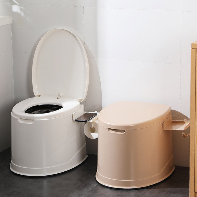 Floor Mounted All-In-One Toilet Contemporary Plastic Flush Toilet
