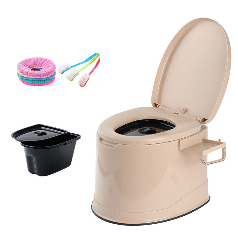 Floor Mounted All-In-One Toilet Contemporary Plastic Flush Toilet