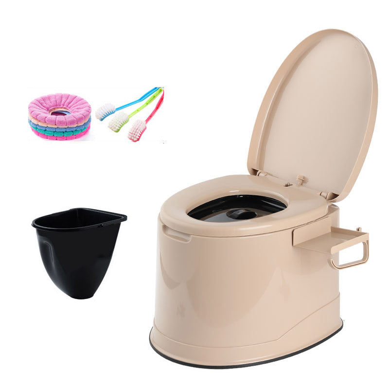 Floor Mounted All-In-One Toilet Contemporary Plastic Flush Toilet