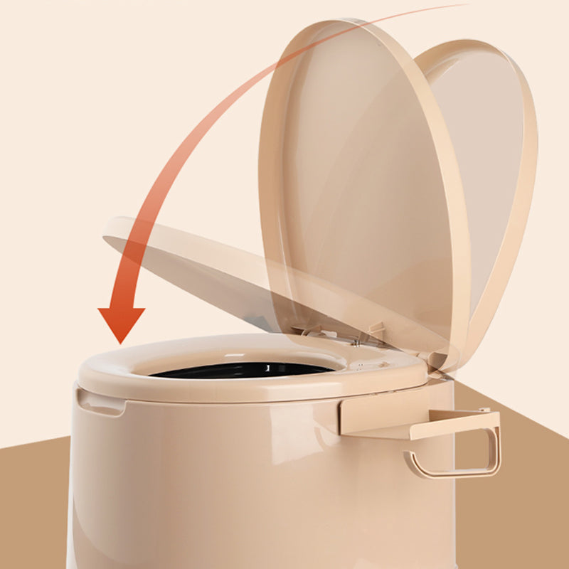 Floor Mounted All-In-One Toilet Contemporary Plastic Flush Toilet