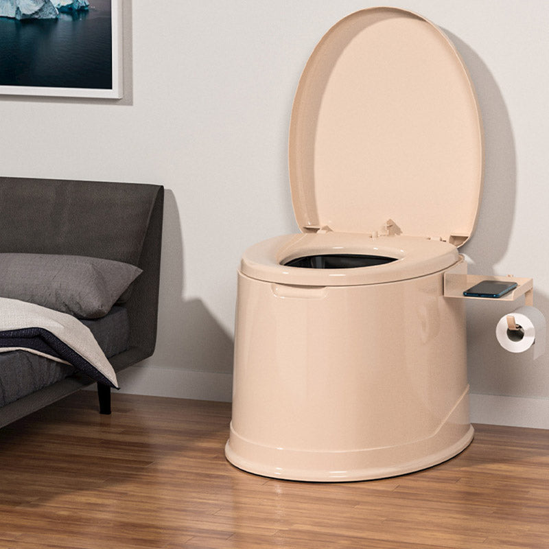 Floor Mounted All-In-One Toilet Contemporary Plastic Flush Toilet