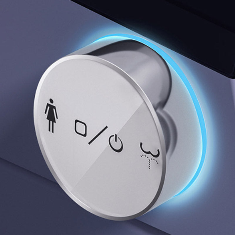 Contemporary One Piece Toilet Floor Mounted White Toilet Bowl with Seat for Washroom