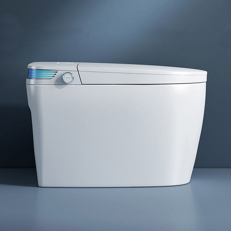 Contemporary One Piece Toilet Floor Mounted Toilet Bowl with Slow Close Seat for Washroom