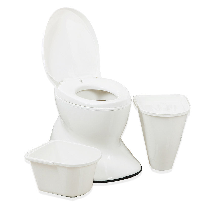 Contemporary Plastic Toilet Floor Mounted Toilet Bowl with Slow Close Seat for Bathroom
