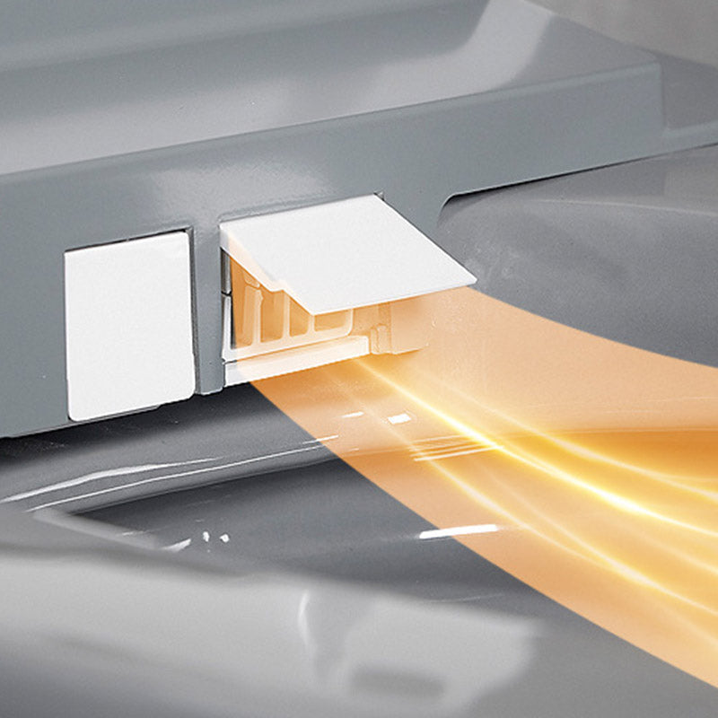 Floor Mounted Flush Toilet All-In-One Siphon Jet ABS Toilet Bowl