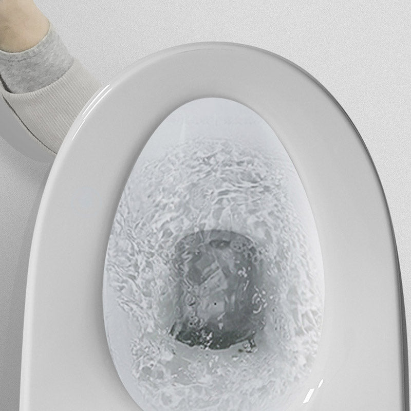 Floor Mounted Flush Toilet All-In-One Siphon Jet ABS Toilet Bowl