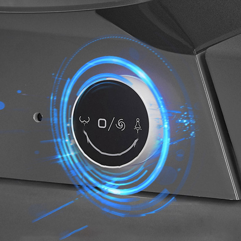 Floor Mounted Flush Toilet All-In-One Siphon Jet ABS Toilet Bowl