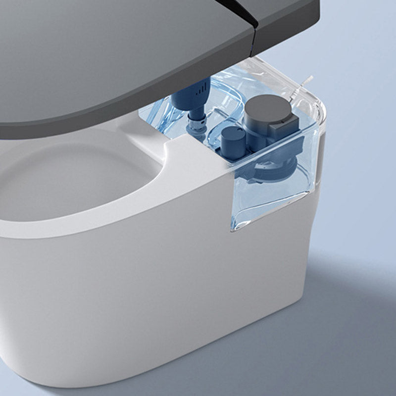 Modern Heated Seat Toilet ABS Floor Mounted Flush Toilet with Seat