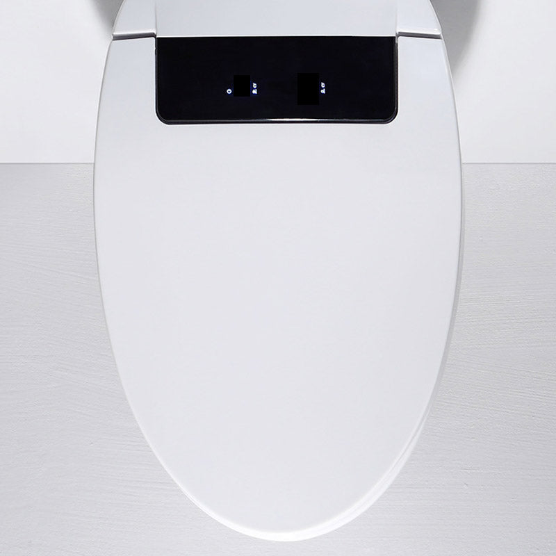 Modern All-In-One Toilet White Flush Toilet with Seat for Bathroom