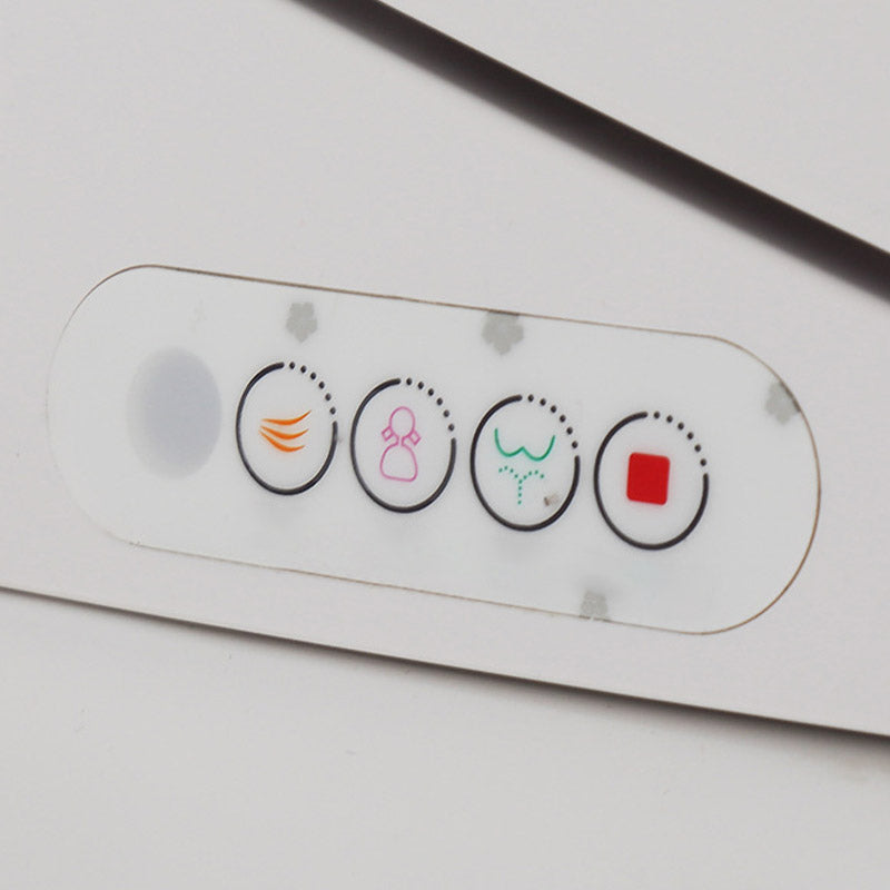 Modern All-In-One Toilet White Flush Toilet with Seat for Bathroom